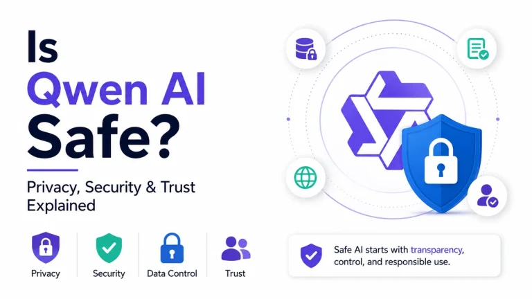 Qwen AI safety overview covering privacy, security, data control, trust, and responsible use.